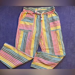 Mini Boden Seer Sucker Girls Trousers 10Y